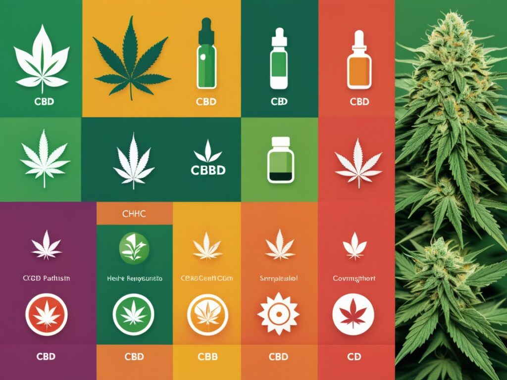 Side-by-side chart comparing THC's sedative effects and CBD's calming benefits for sleep.